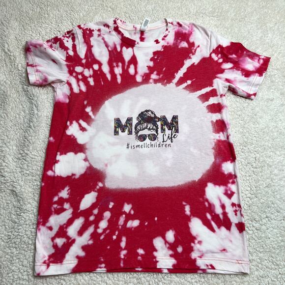Hocus Pocus Mom Life Red Bleached Tee Medium - Picture 2 of 6